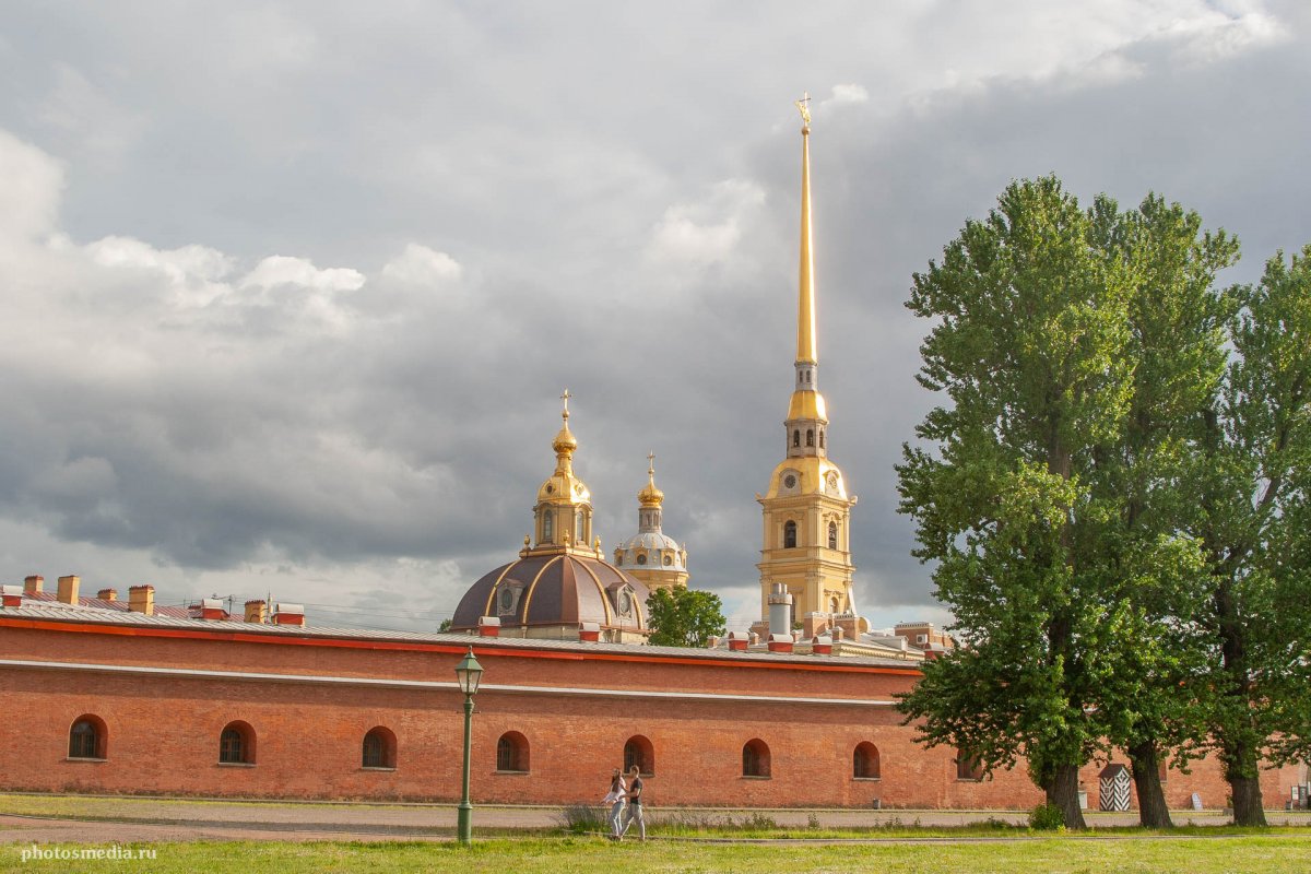 Петропавловская крепость в Санкт-Петербурге с высоты