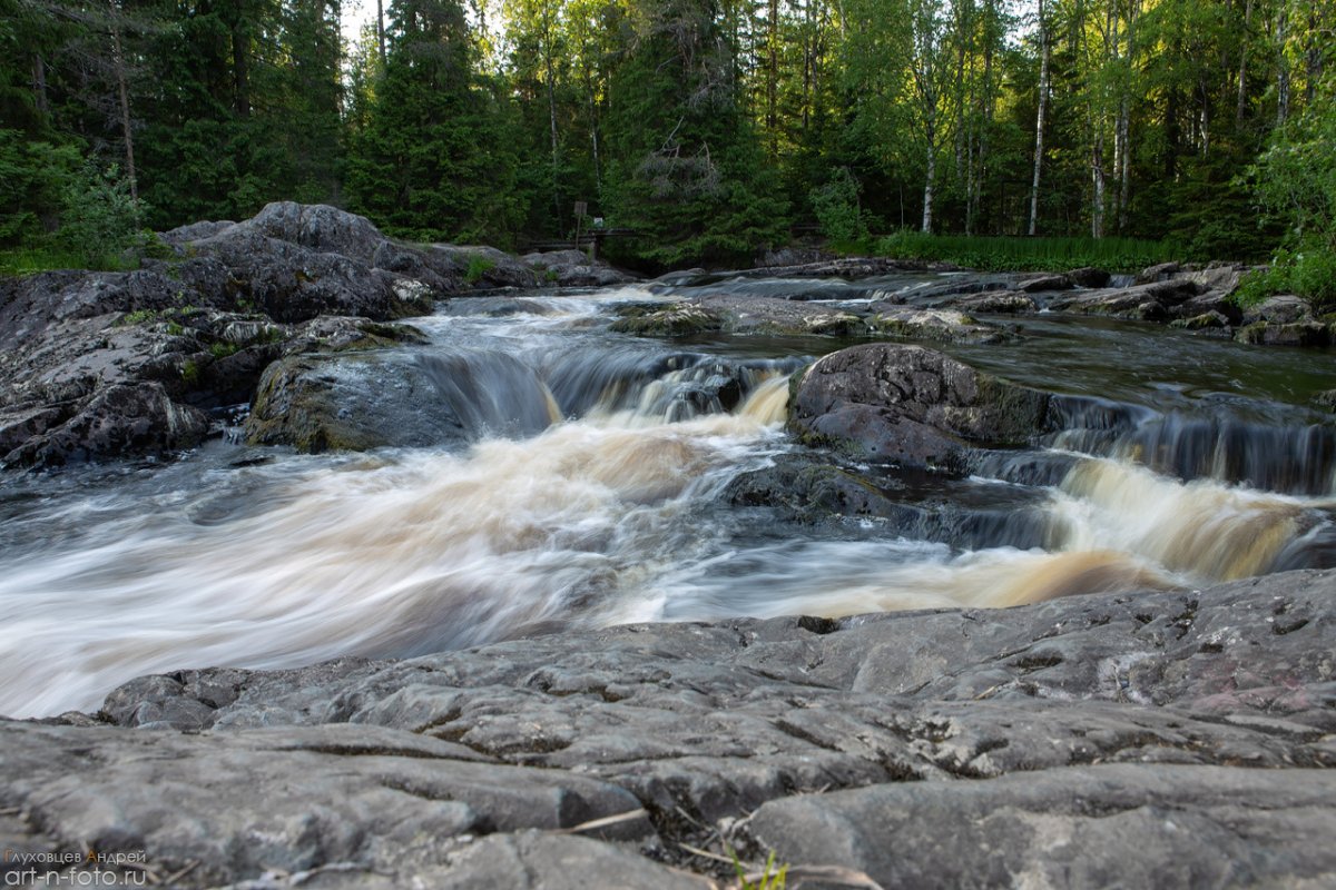 Горный парк Рускеала водопады Ахвенкоски