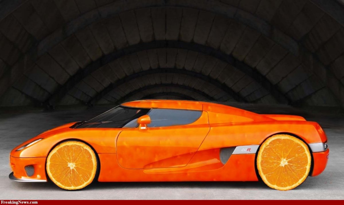 Оранжевый цвет машины