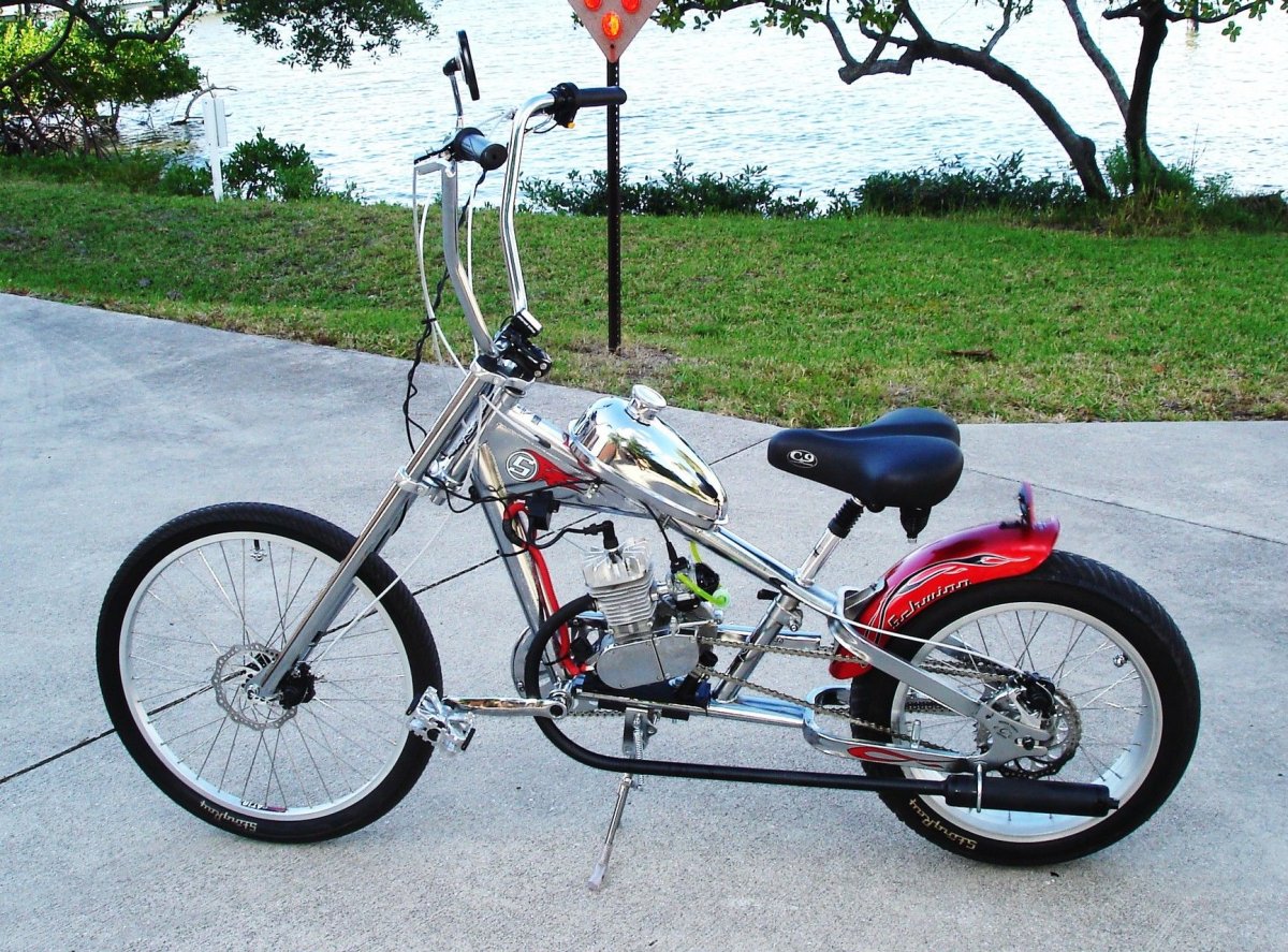 Велочоппер Chopper-Bike St-22 с мотором f-50