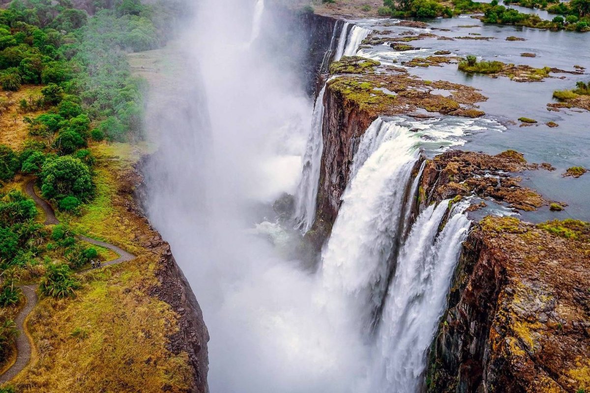 Южная Африка Ботсвана водопад