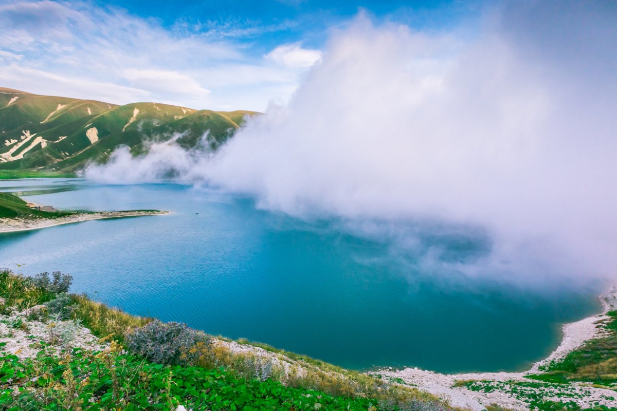 Голубое озеро новая Зеландия