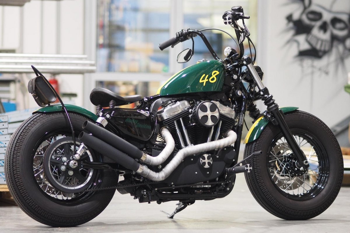Harley Sportster зеленый