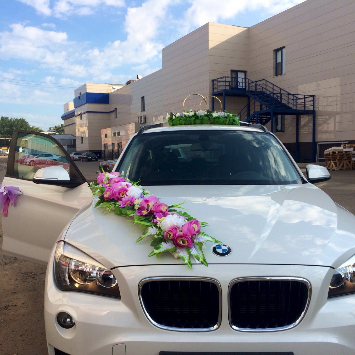 Свадебная BMW x3 белая