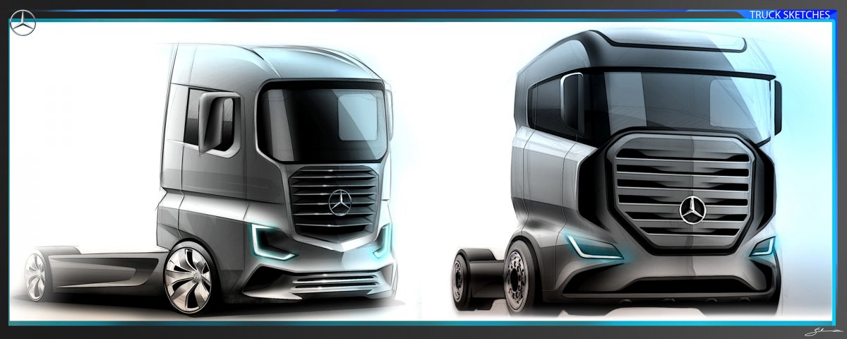 Mercedes Benz грузовик Design