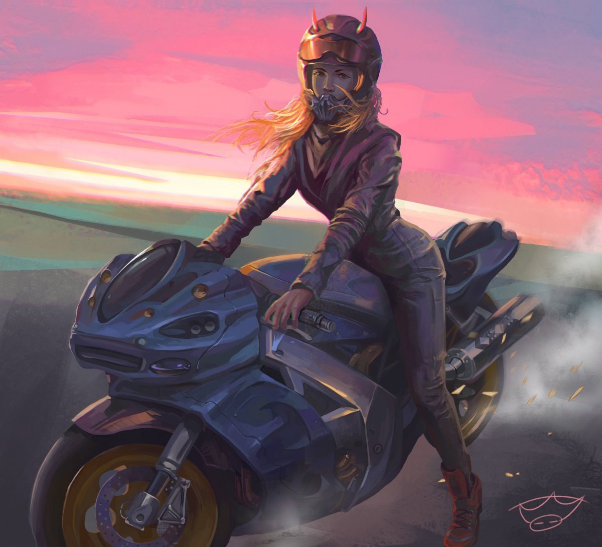 Cyberpunk 2077 - Yaiba Kusanagi Motorcycle 4k