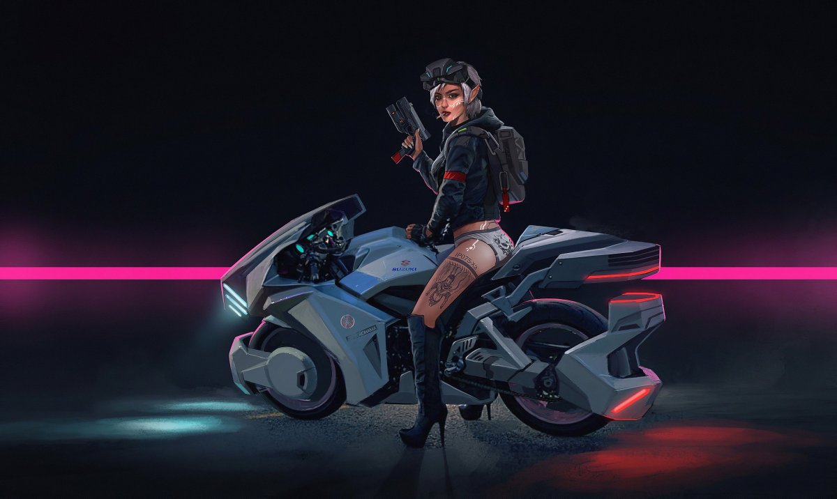 Cyberpunk 2077 мотоциклетный шлем