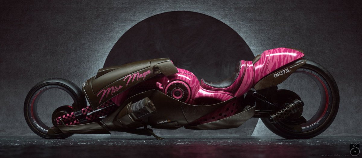 Cyberpunk мотоцикл