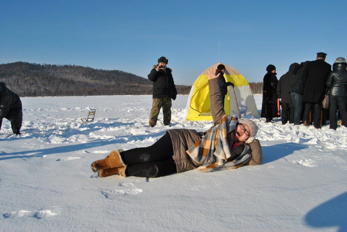 Ловля окуня зимой на Байкале