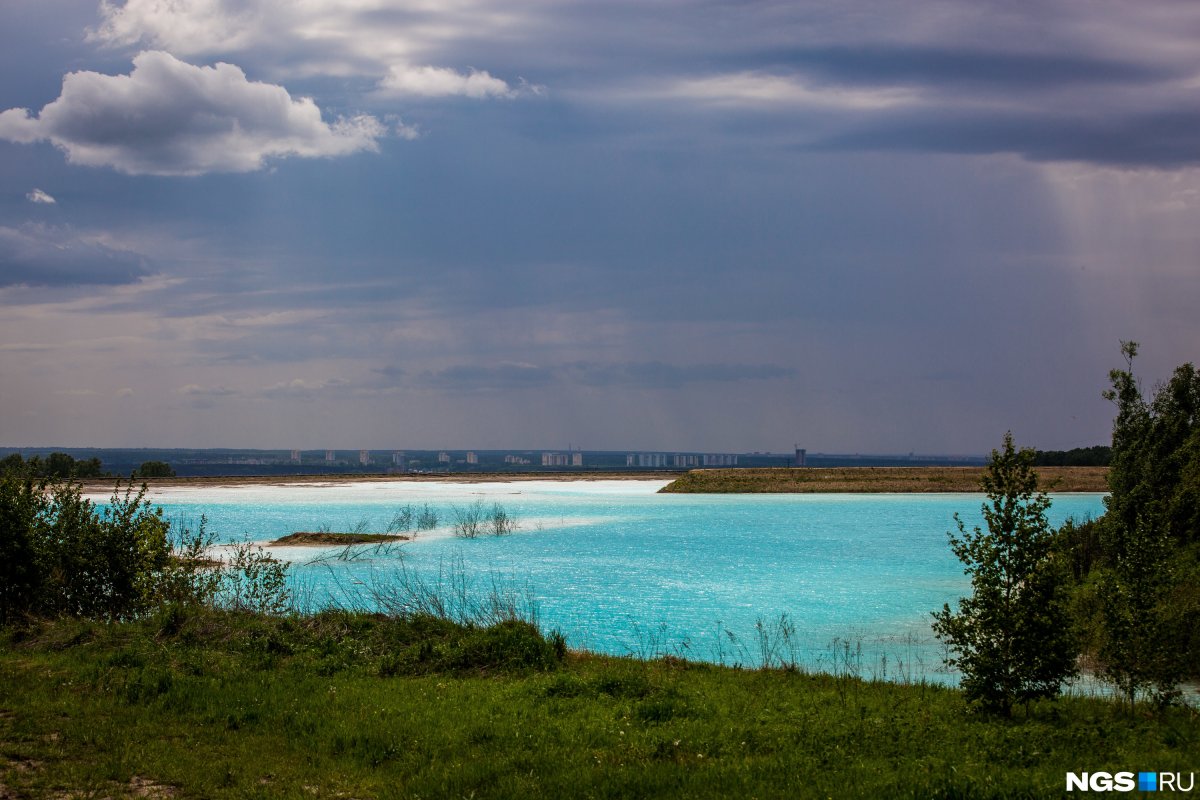 Золоотвал Новосибирск голубое озеро