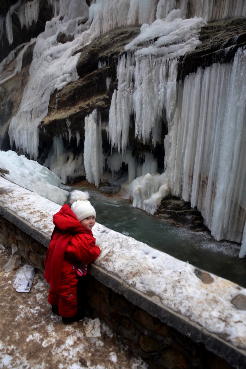 Чегемское ущелье и водопады зимой