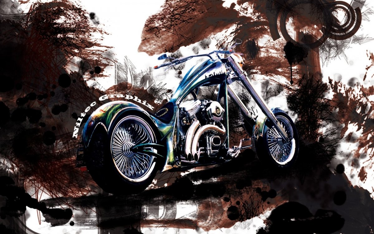 Мотоцикл абстракция
