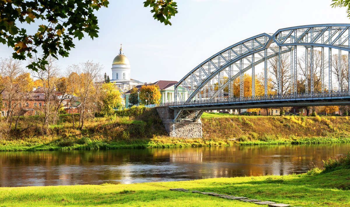 Мост в Боровичах первый арочный мост в России