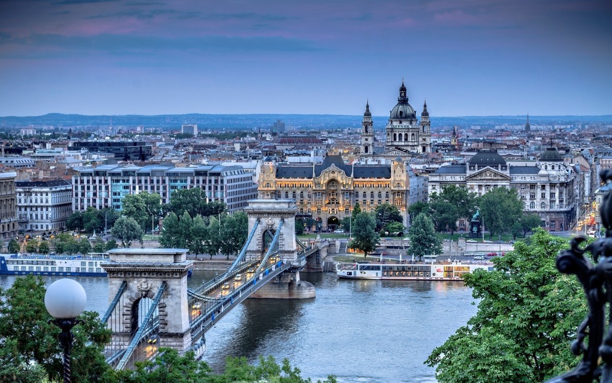 Цепной мост Сечени Будапешт Венгрия
