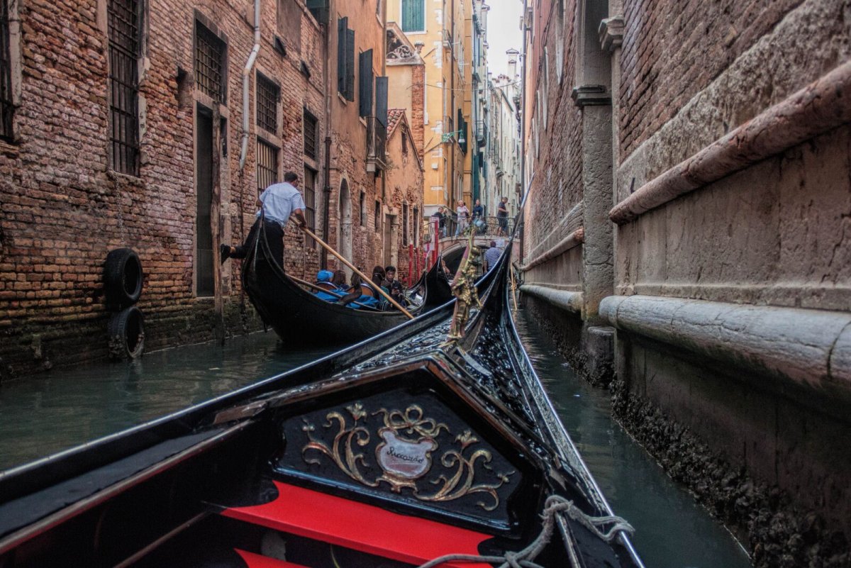 Венеция гондолы на закате