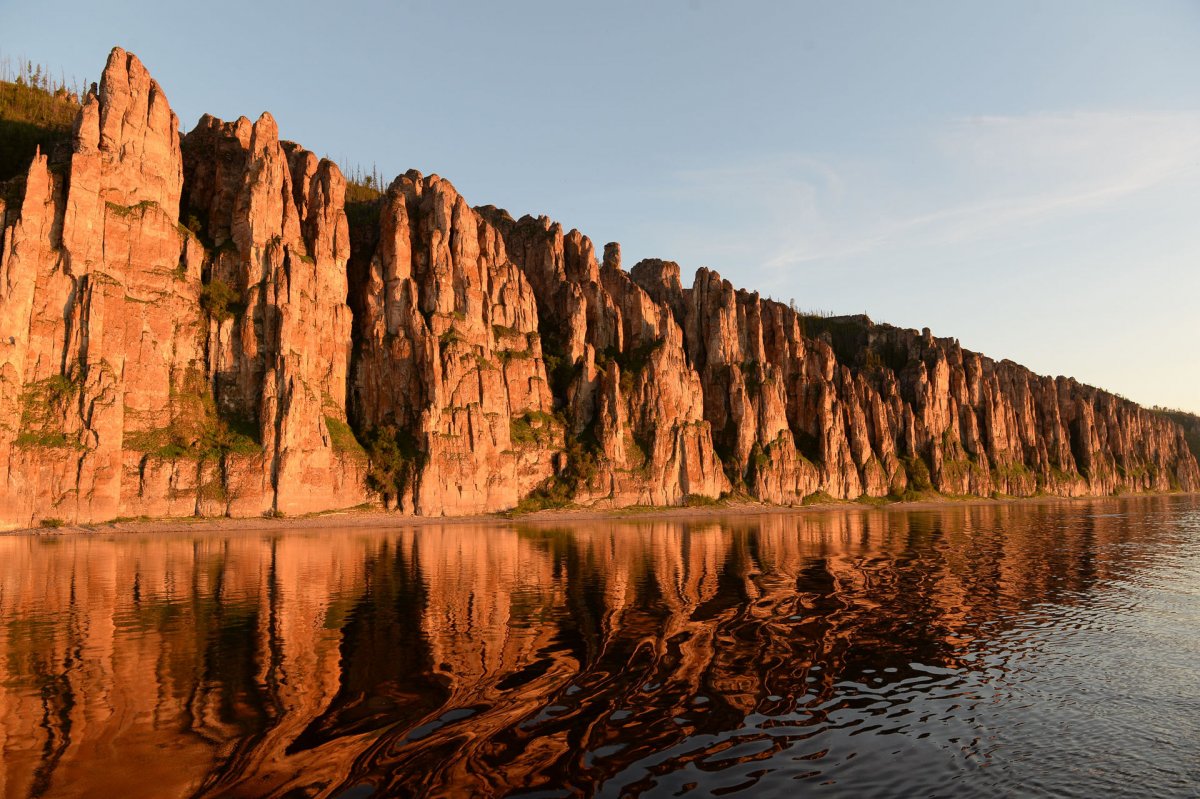 Ленские столбы в Якутии летом