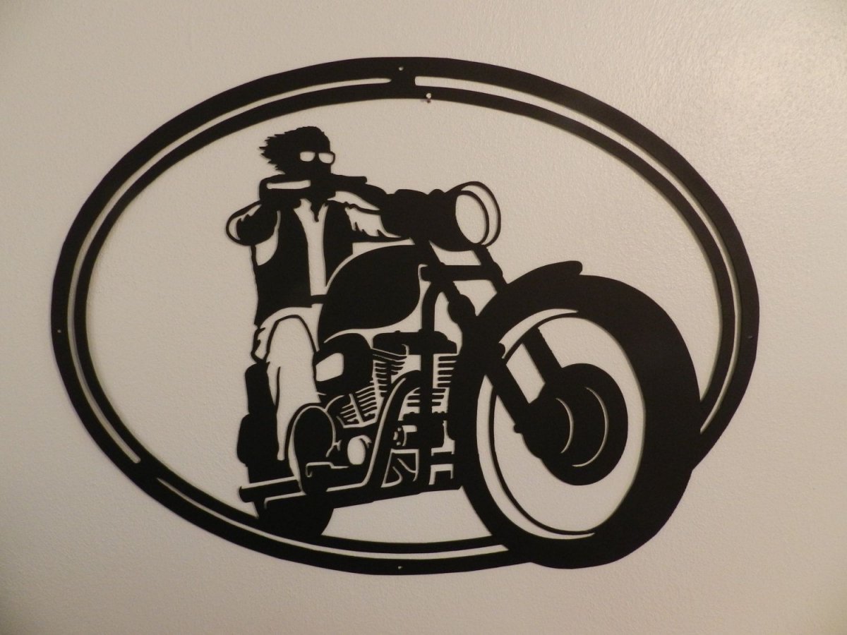 Трафареты мотоциклов на клеевой основе для декора