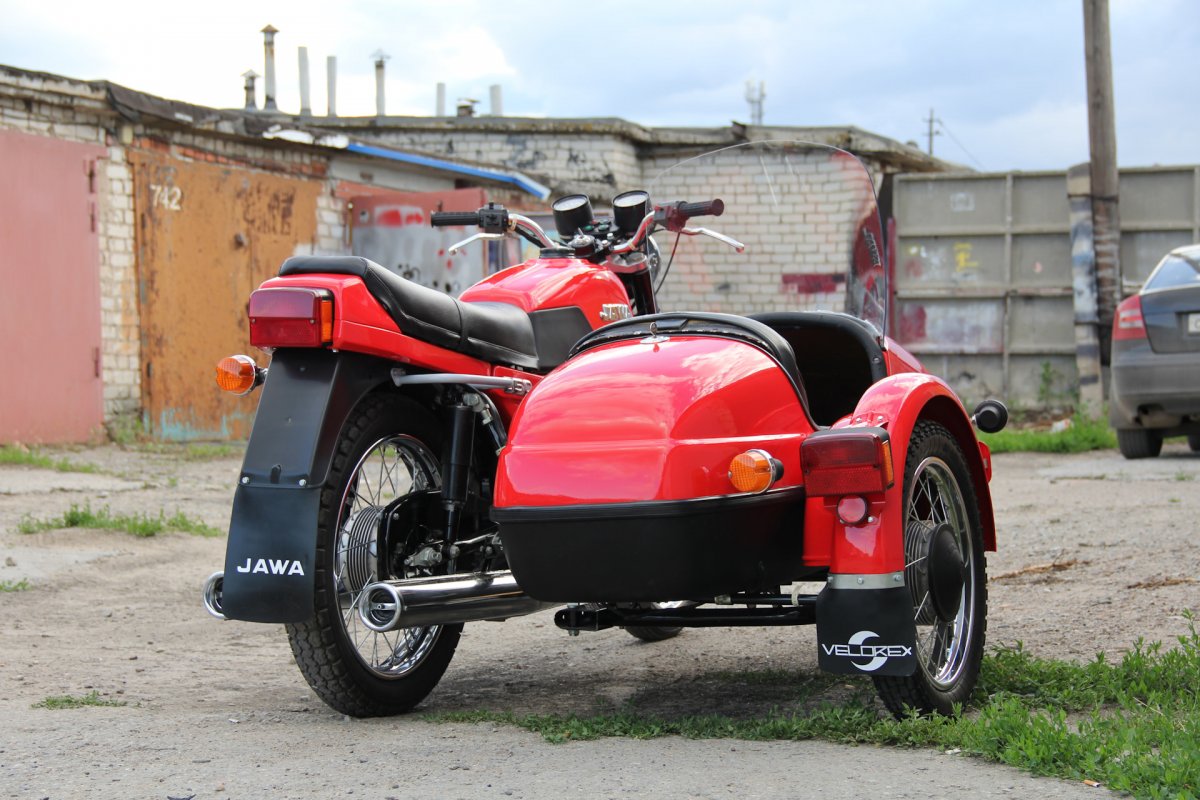 Jawa 638 с коляской