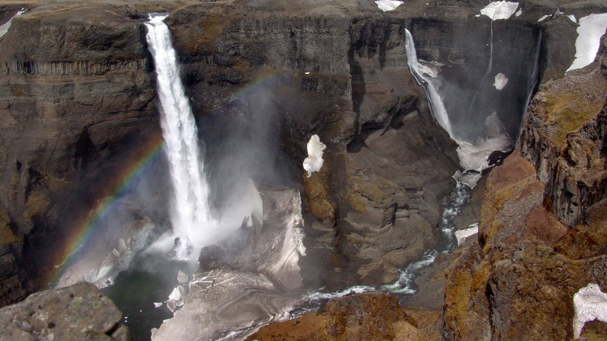 Водопад кибобо-Оран плато Путорана