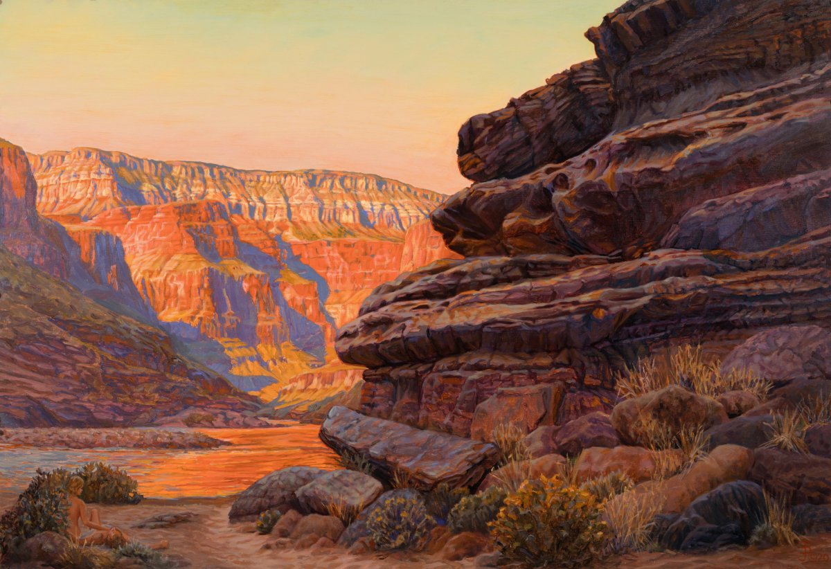 Картина Никос каньон Дэвида Хокинса