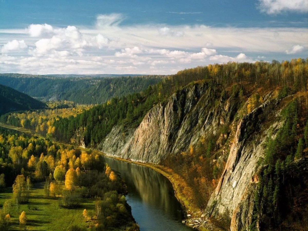 Река белая Агидель Башкирия-Урал
