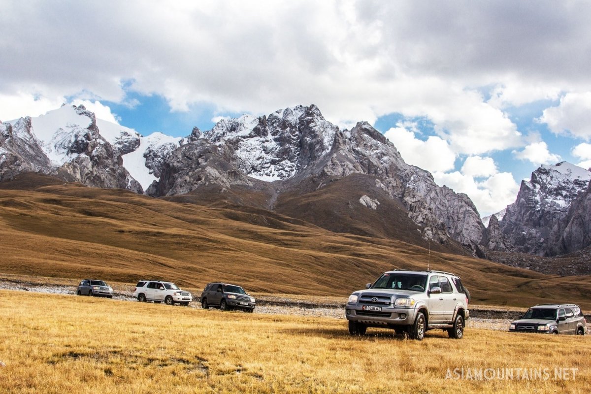 Юриа на горы в Киргизии