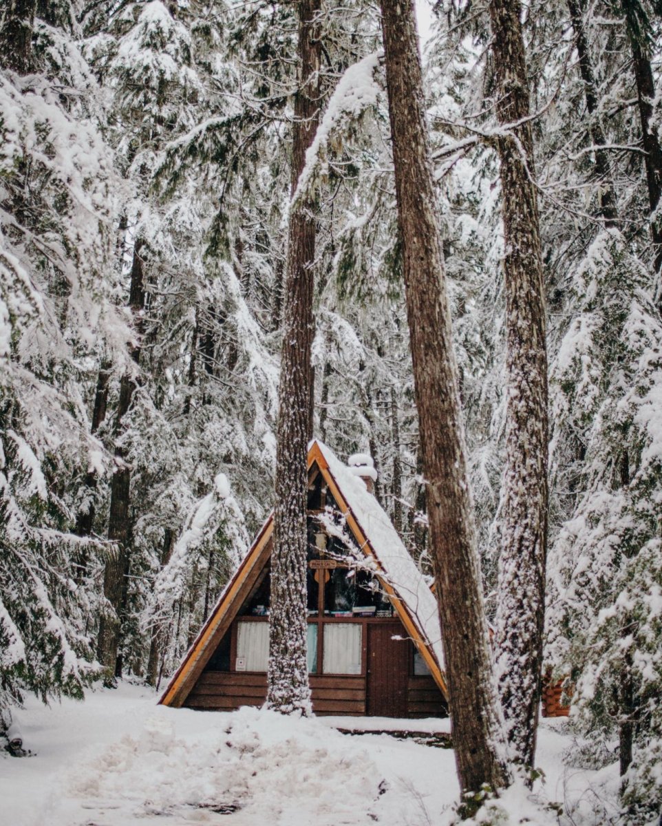 Уютный зимний домик