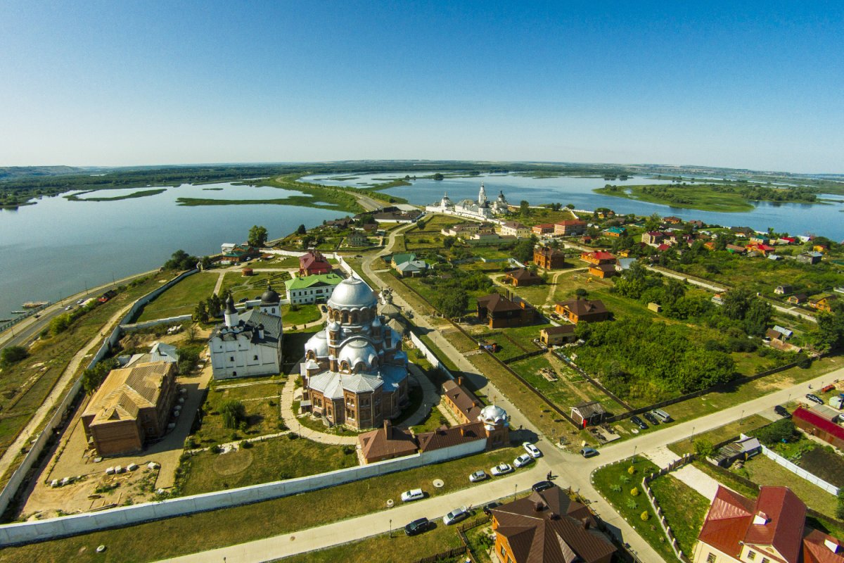 Остров град Свияжск сверху