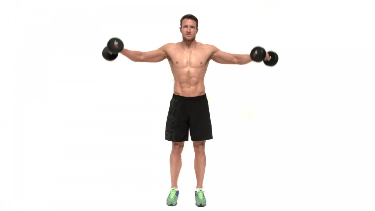 Dumbbell Seated bent Arm lateral raise