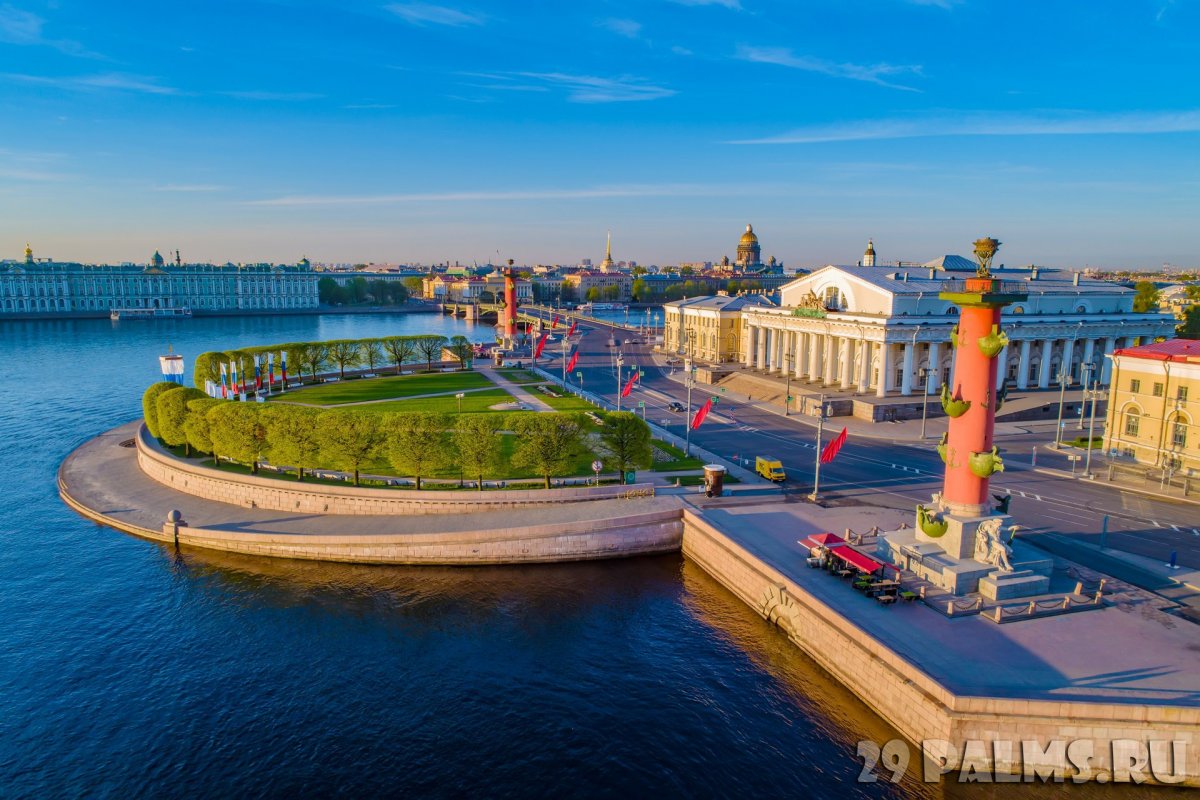 Петербург с коптера Нева