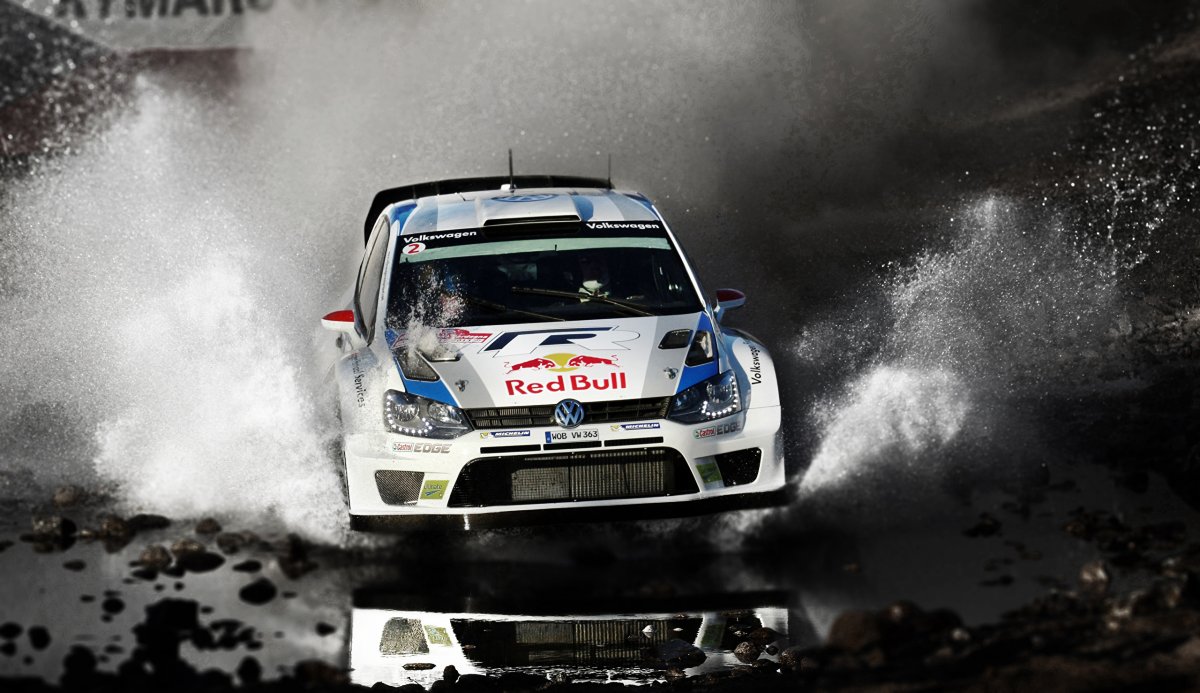 Polo, WRC, белый, автомобиль