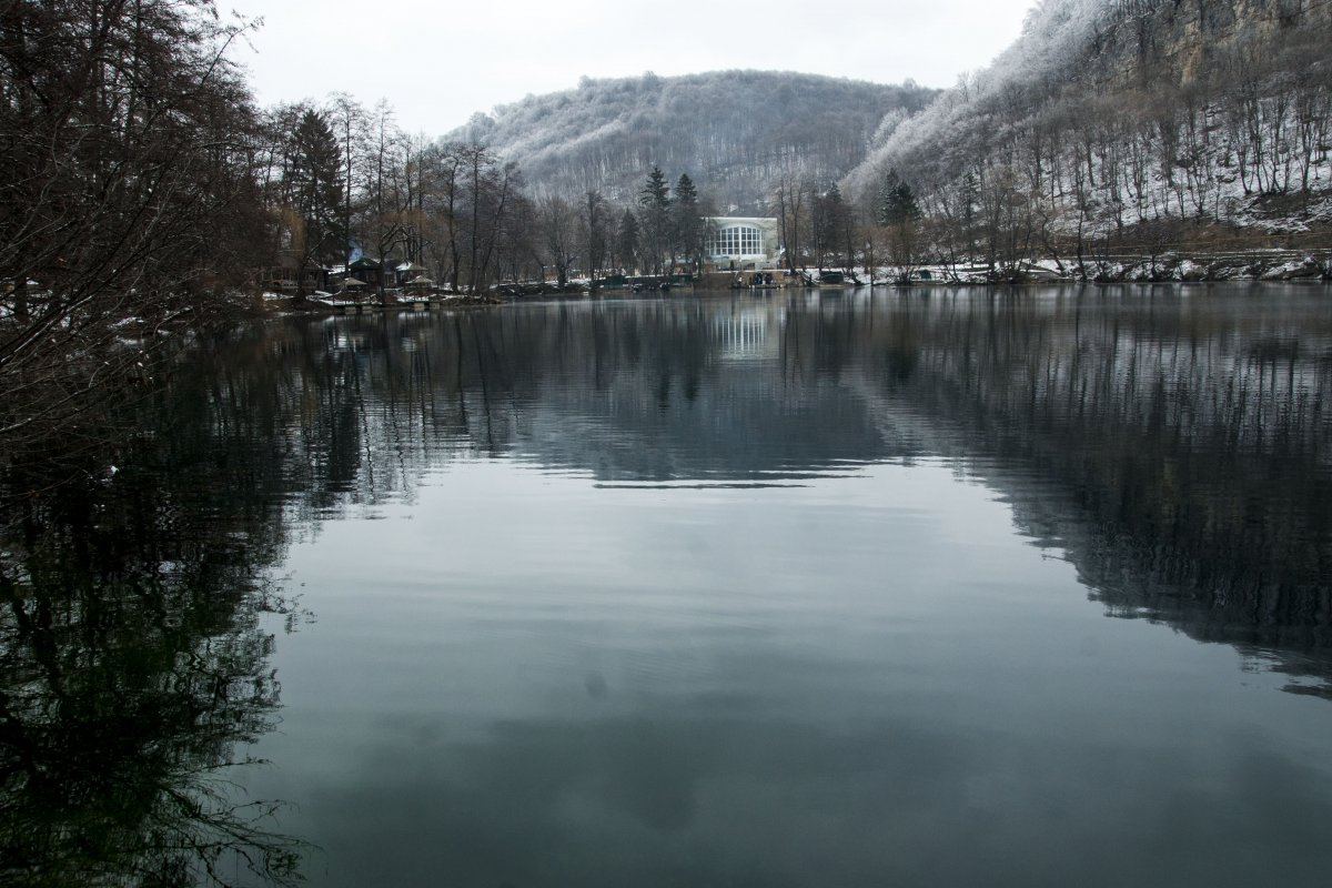 Голубые озёра Кабардино-Балкария зимой