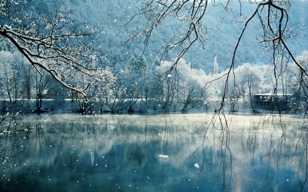 Голубые озера КБР зимой