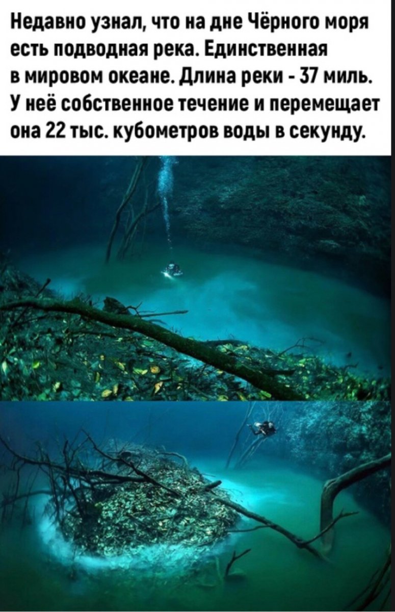 Подводная река в чёрном море