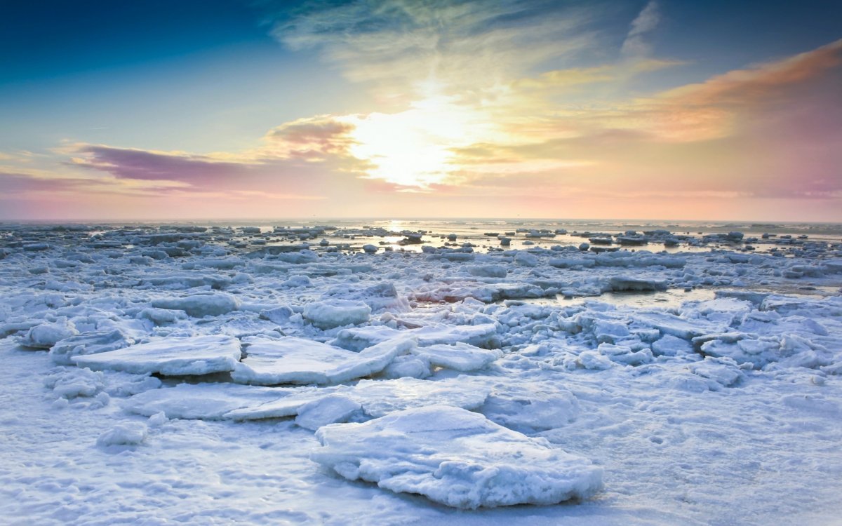 Северное море зимой