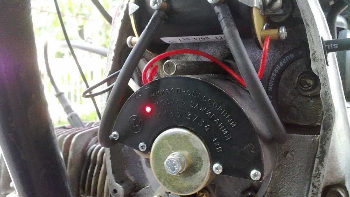 Зажигание мотоцикла Урал 12 вольт