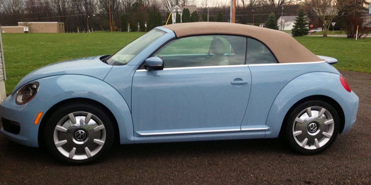 Volkswagen Beetle голубой