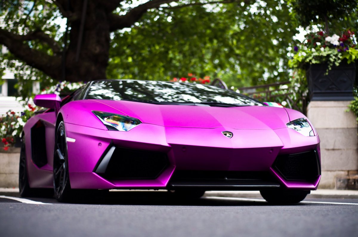 Lamborghini Aventador lp700 розовый