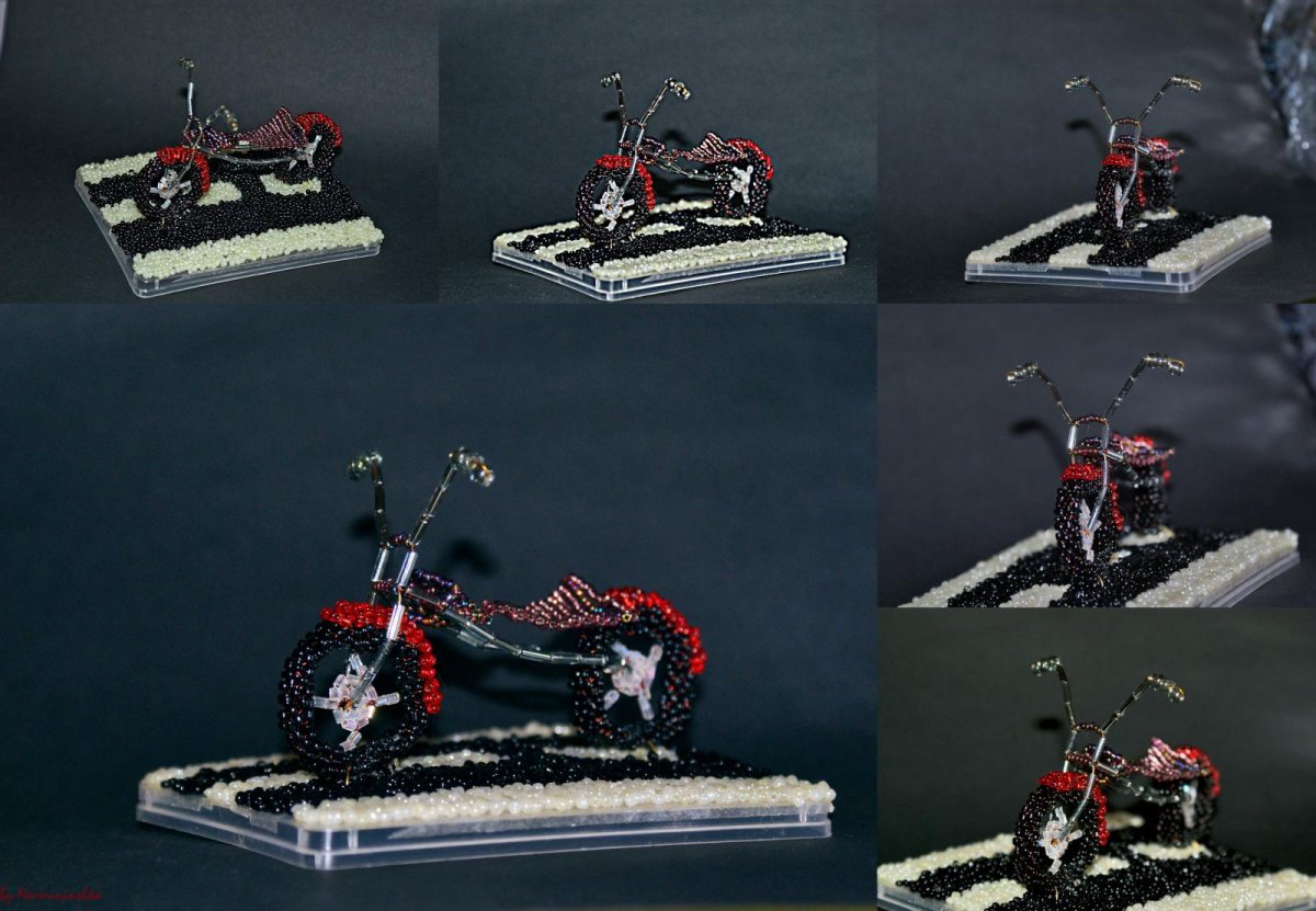 Мотоцикл из бисера