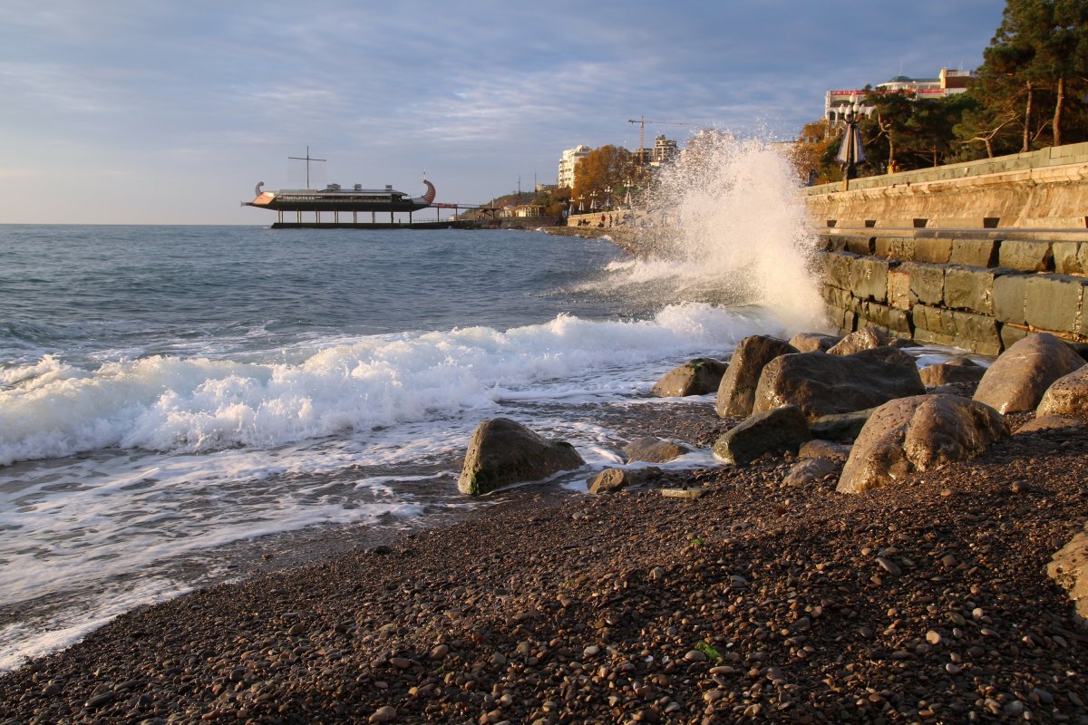 Ялта Крым море набережная