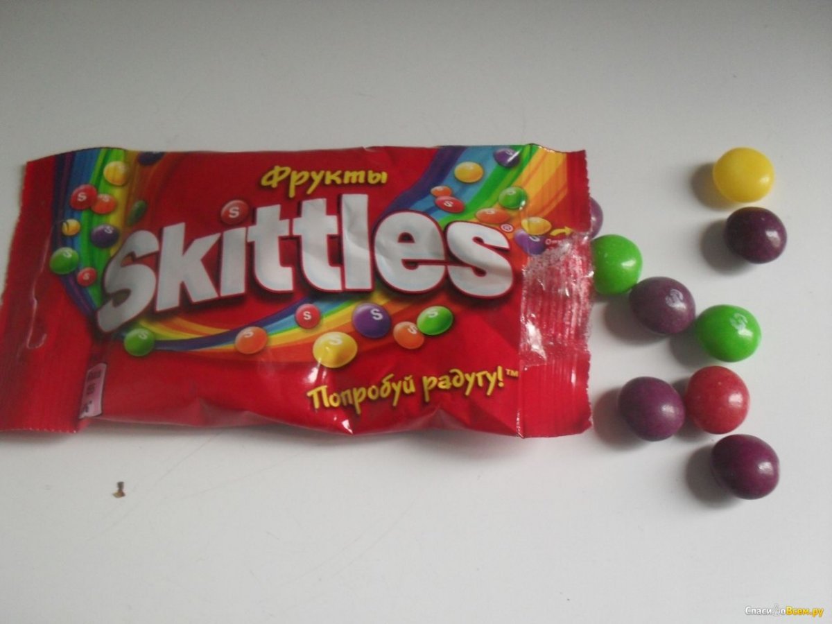 Skittles гигантские драже 170гр.