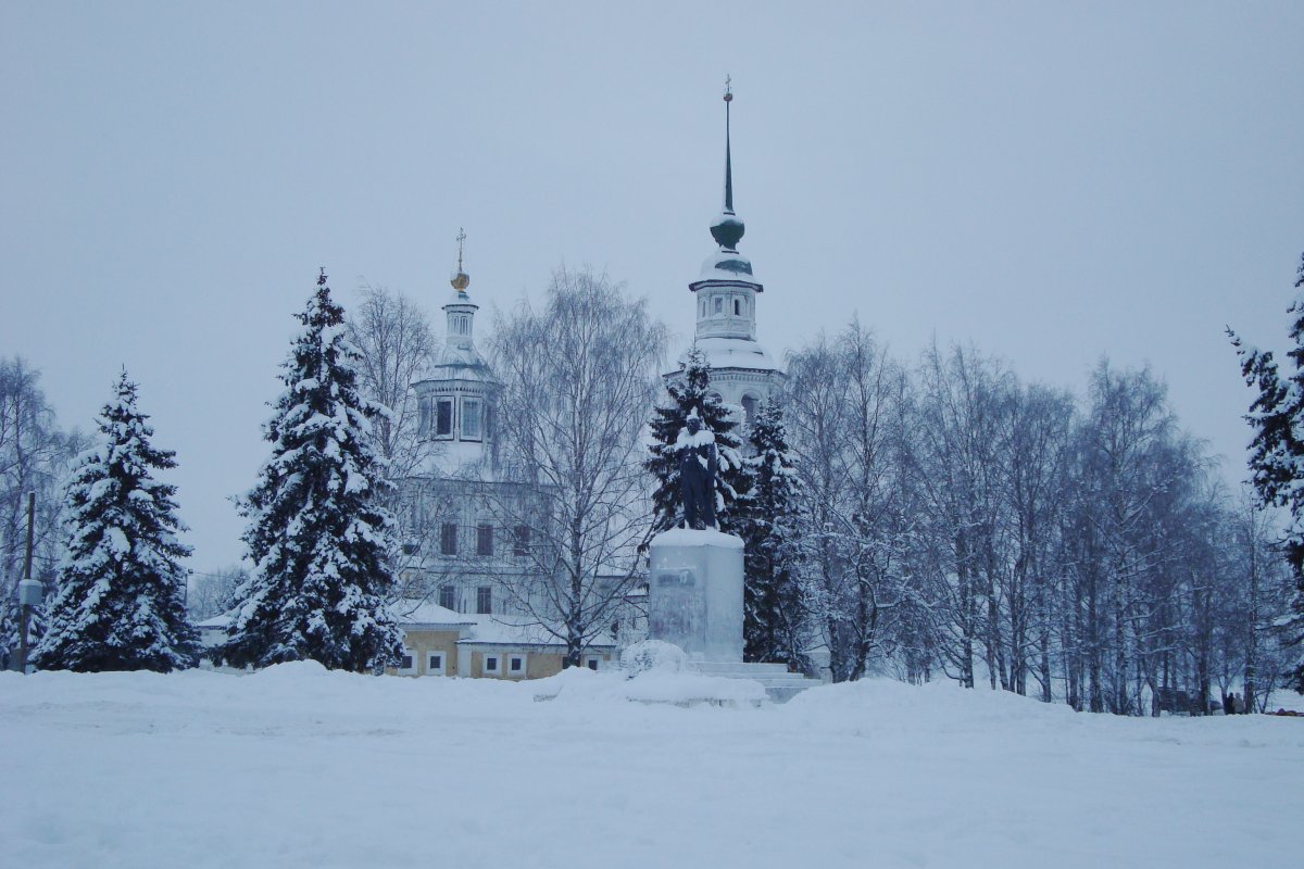 Русский город зимой