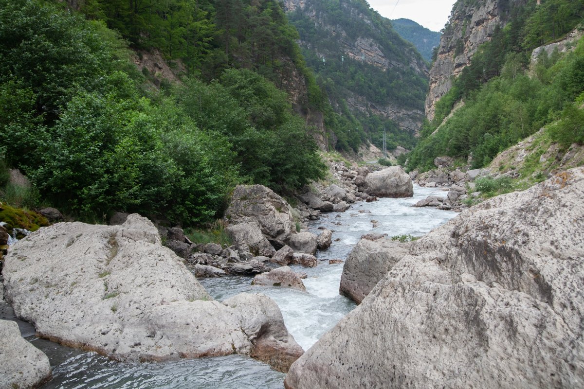Горная река Асса Ингушетии