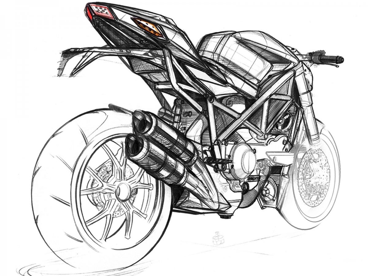 Скетч Ducati Streetfighter