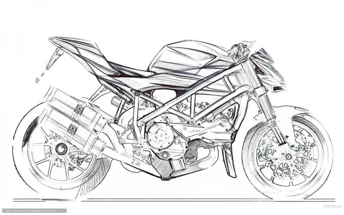 Дукати мотоцикл чертежи