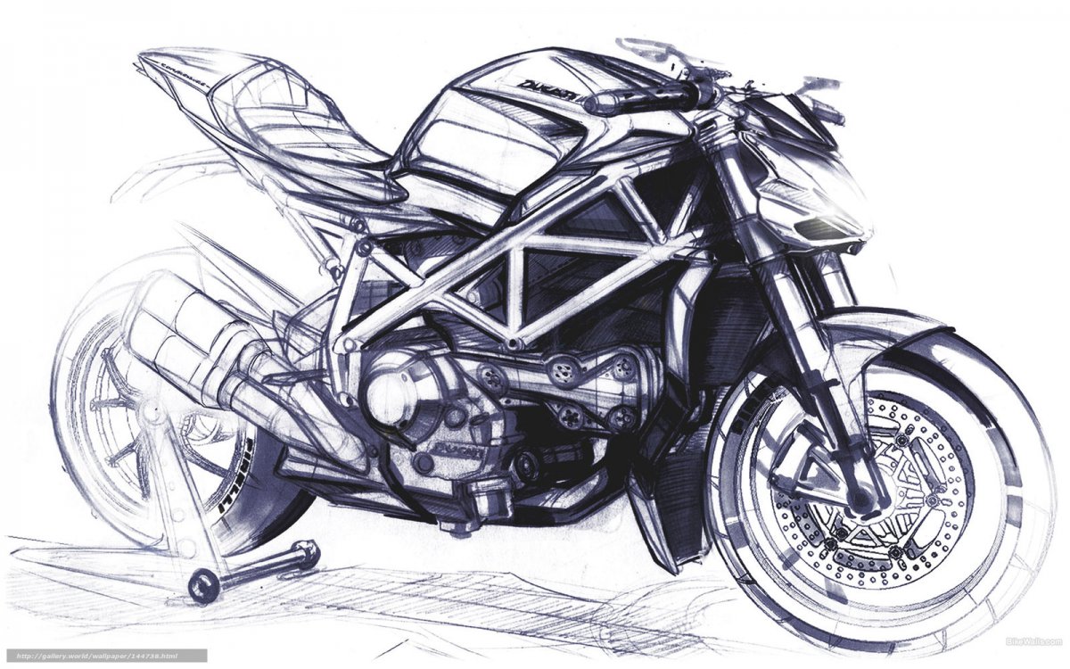 Скетч Ducati Streetfighter