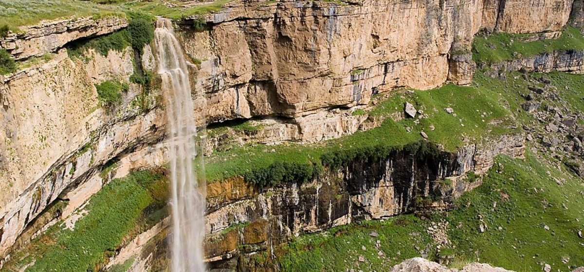 Хунзах Дагестан водопад Итлятляр смотровая площадка