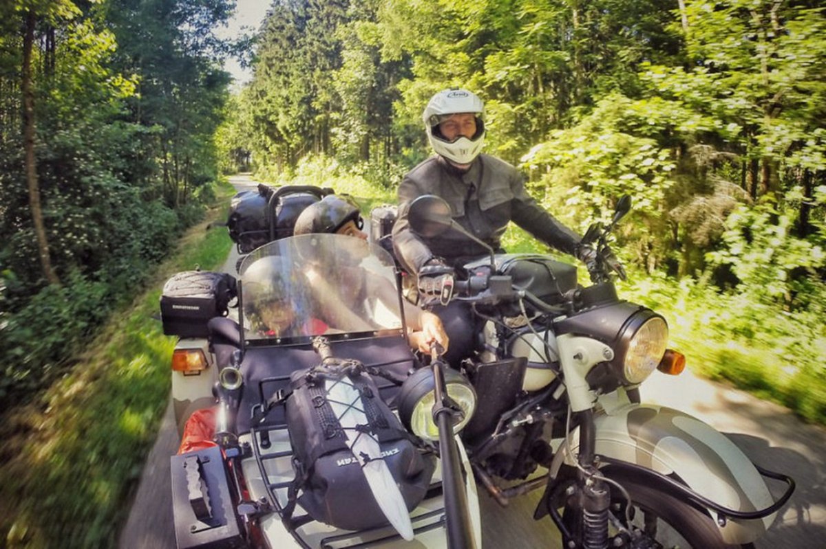 Мотоцикл Урал для путешествий