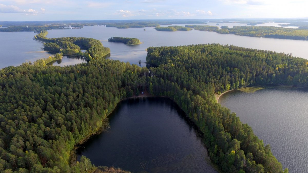 Озеро Инари Финляндия