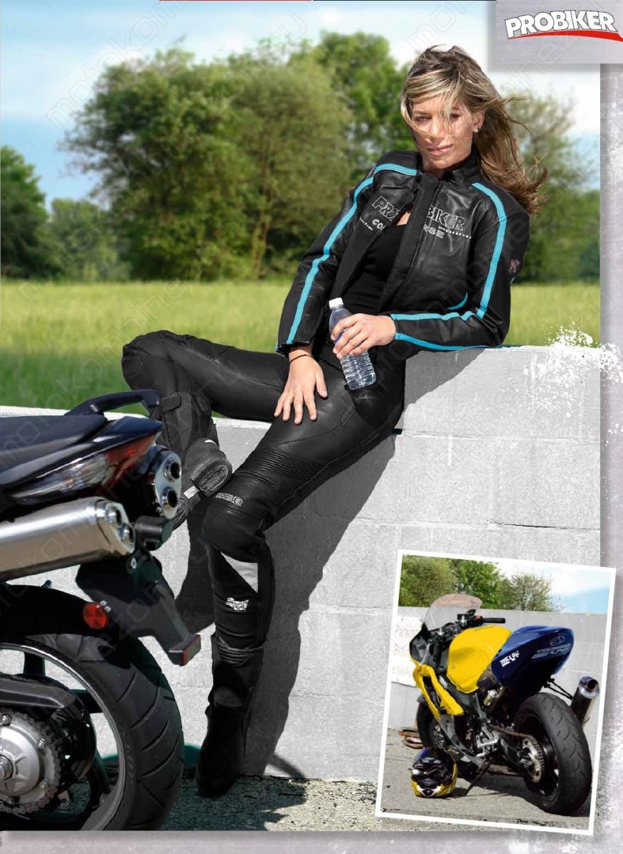 Комбинезон женский мотоциклетный кожаный